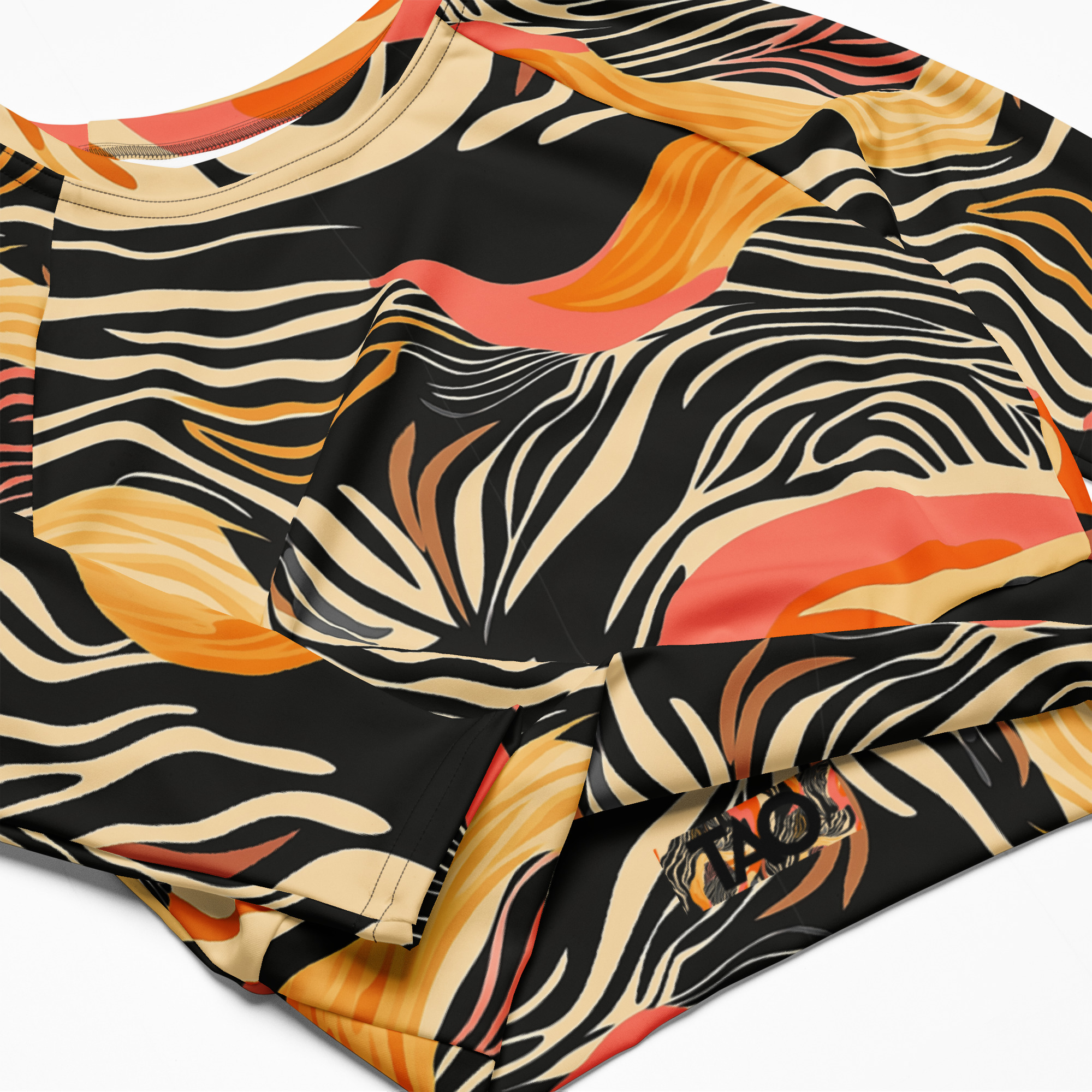 Safari Fall long-sleeve crop top